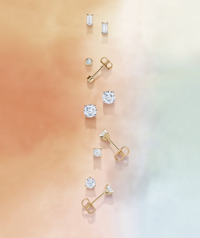 Mother's Day, Valentine's Day, Gifts, Diamond Earrings, Essentials, Bezel, Diamond Stud, Baguette, Cocktail, Martini, 3-Prong, 4-Prong, Basket