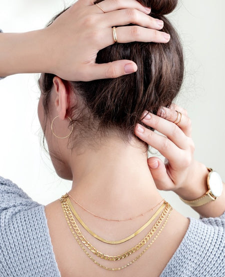 Chain, Ring, Earrings, Stackable Chains, Lifestyle, Watch Band, Holiday Gifts, Yellow Gold, Rose Gold, Hoop Earrings, Gold Band