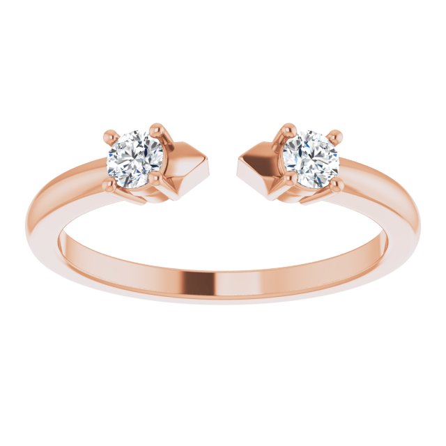 2-Stone Open Shank Diamond Ring