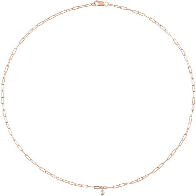 Bezel-Set Necklace