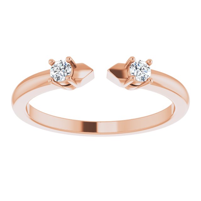 2-Stone Open Shank Diamond Ring