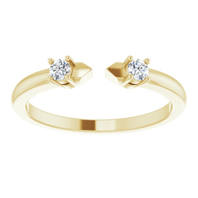 2-Stone Open Shank Diamond Ring