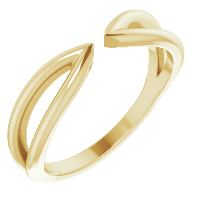 Split-Shoulder Open Shank Ring