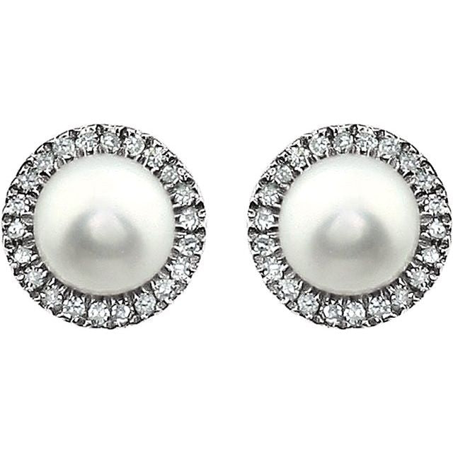 Halo Birthstone Earrings
