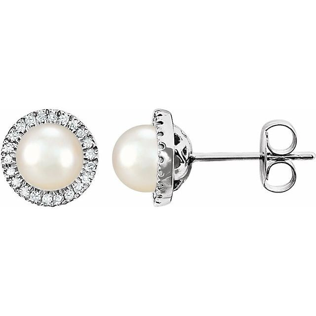 Halo Birthstone Earrings