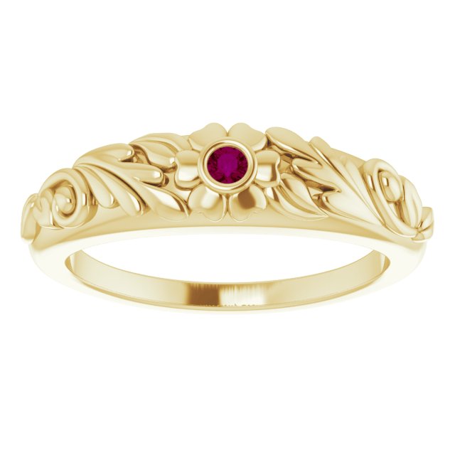 Accented Floral Ring