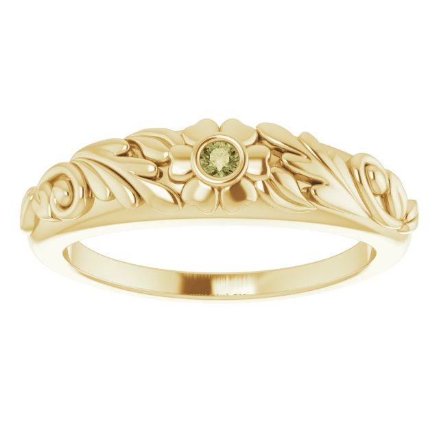 Accented Floral Ring
