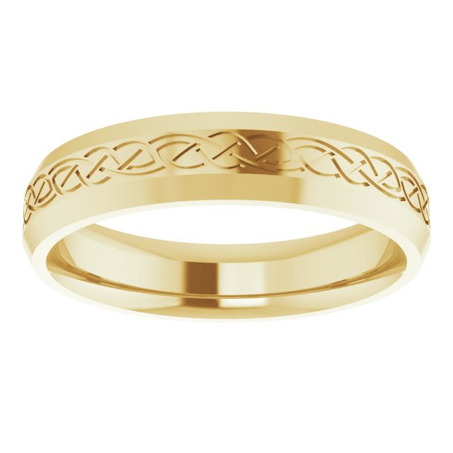 Celtic Patterned Wedding Band