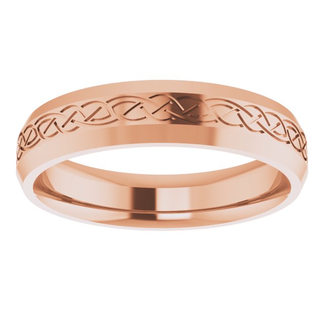 Celtic Patterned Wedding Band