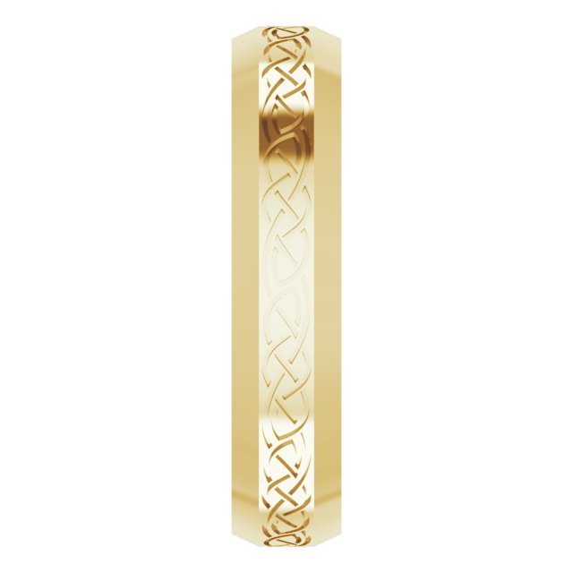 Celtic Patterned Wedding Band
