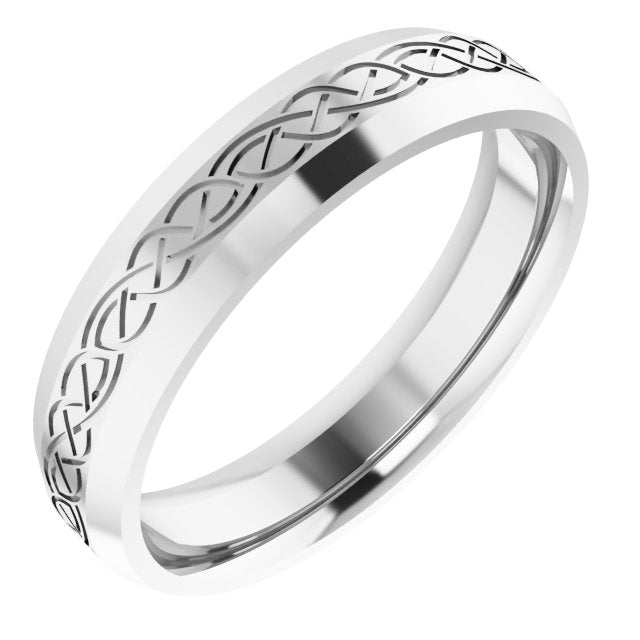 Celtic Patterned Wedding Band