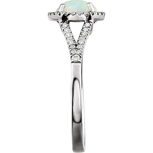 Halo Birthstone Ring