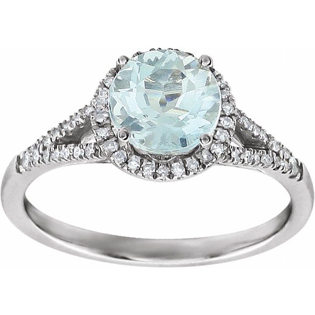 Halo Birthstone Ring