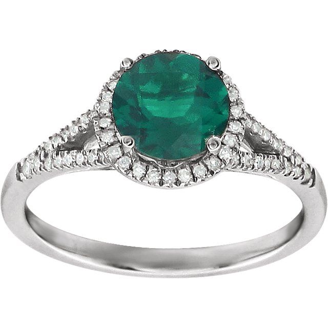 Halo Birthstone Ring