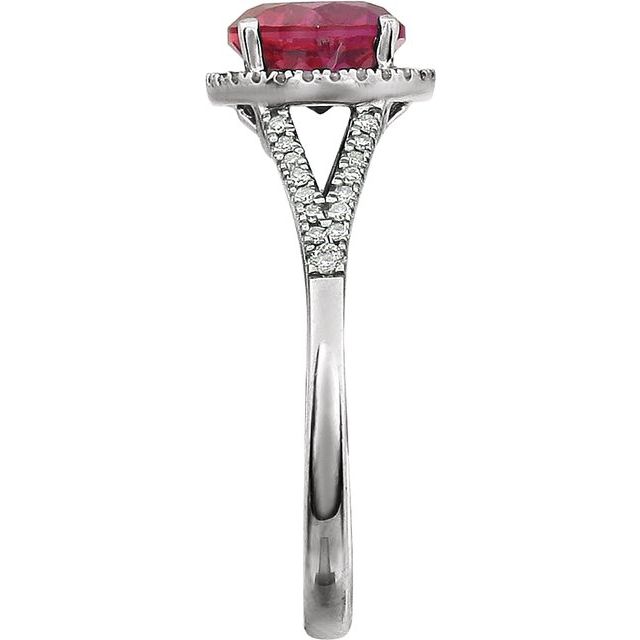 Halo Birthstone Ring
