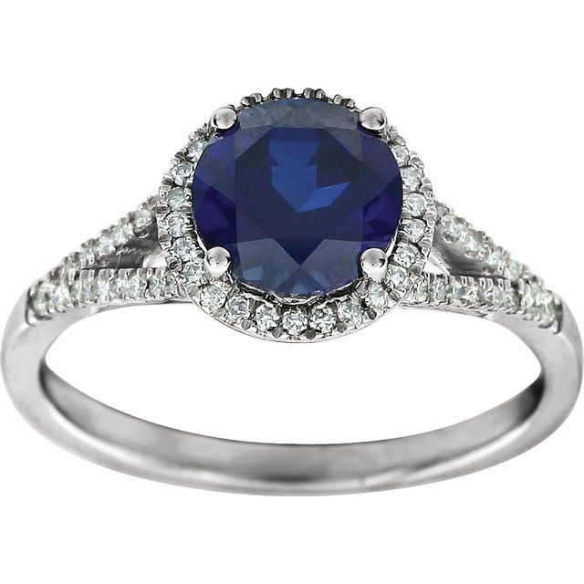 Halo Birthstone Ring