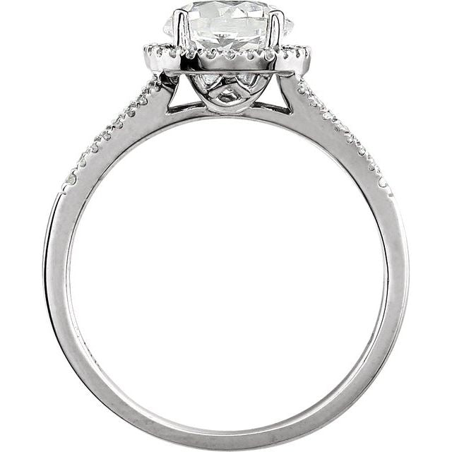 Halo Birthstone Ring