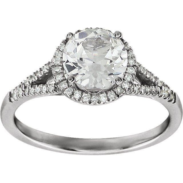 Halo Birthstone Ring