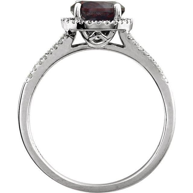 Halo Birthstone Ring