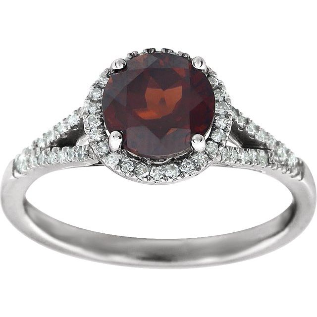 Halo Birthstone Ring