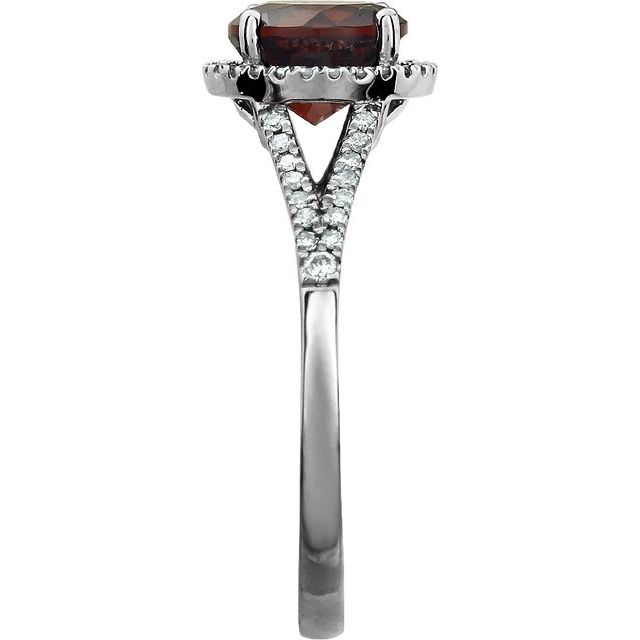 Halo Birthstone Ring