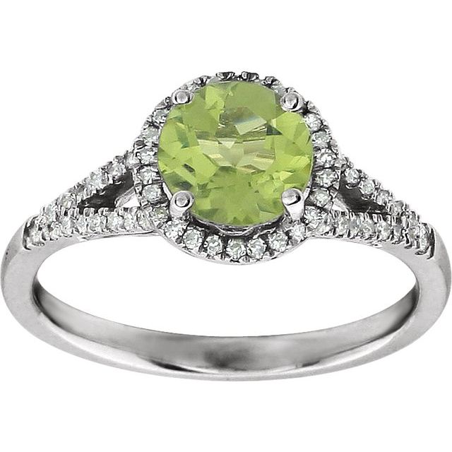 Halo Birthstone Ring