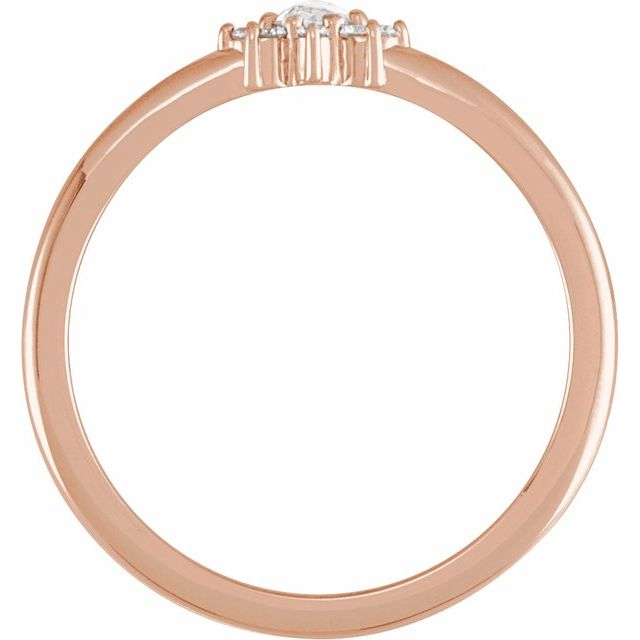 Gemstone and .07 CTW Natural Diamond Accented Halo-Style Ring