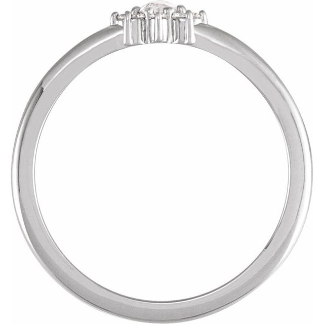 Gemstone and .07 CTW Natural Diamond Accented Halo-Style Ring