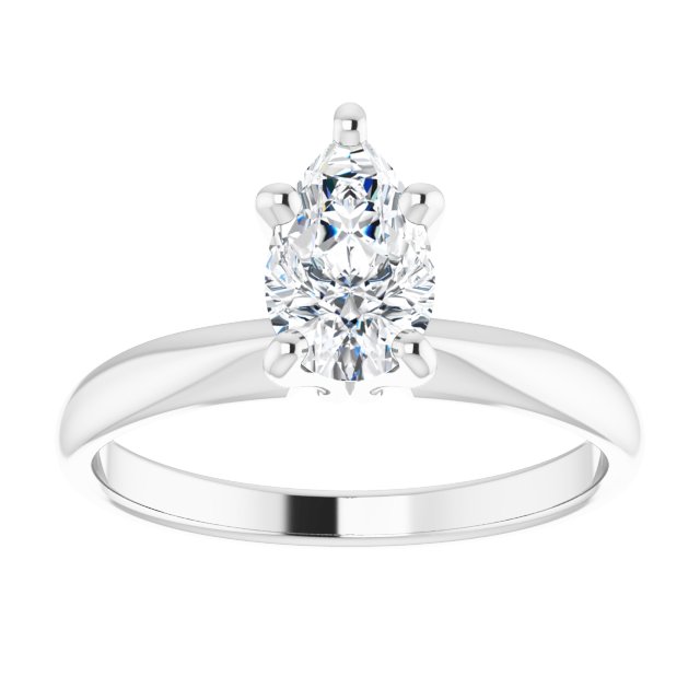 Pear Solitaire Engagement Ring