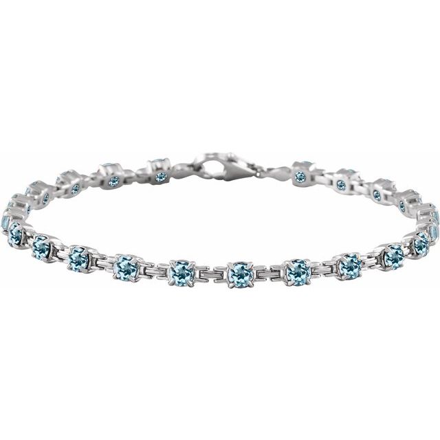 Gemstone Line Bracelet