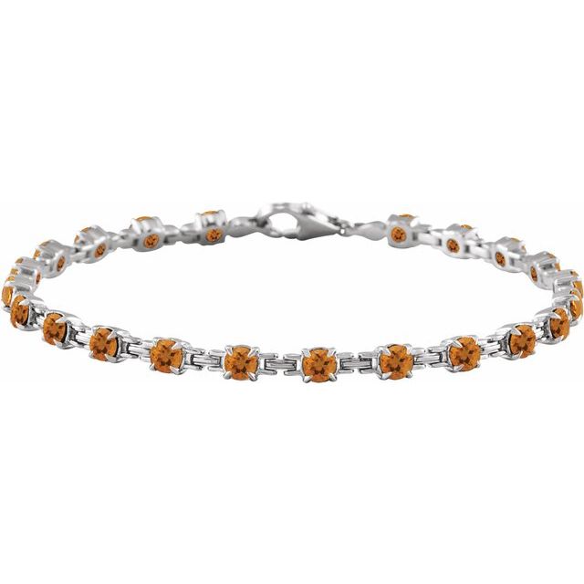Gemstone Line Bracelet
