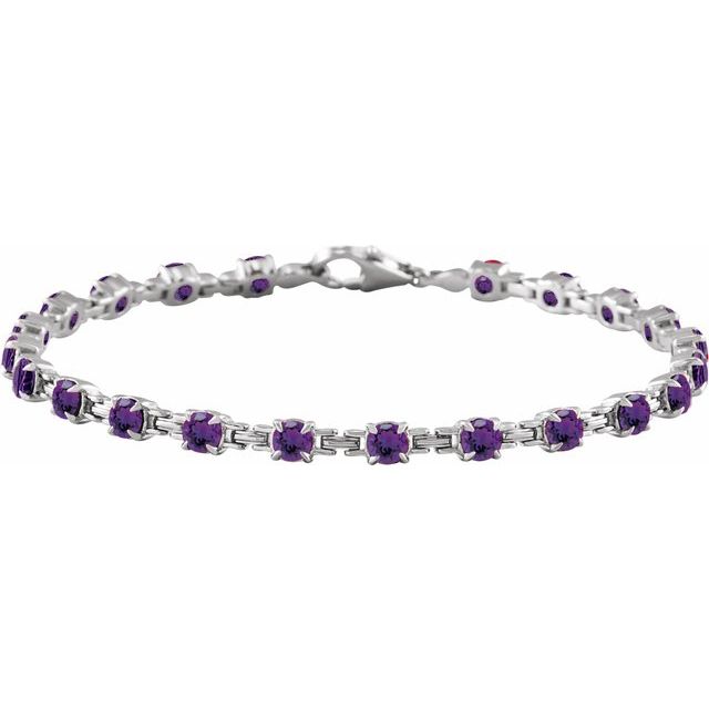 Gemstone Line Bracelet