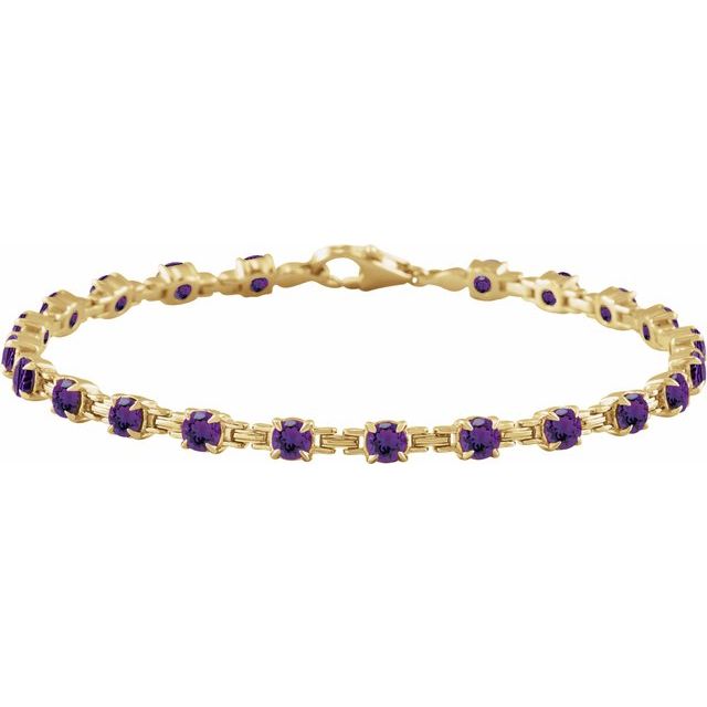 Gemstone Line Bracelet