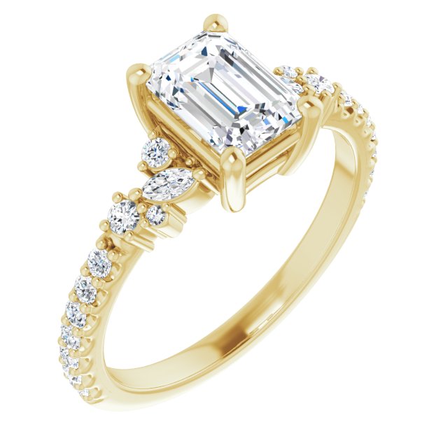 Emerald Engagement Ring