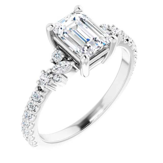 Emerald Engagement Ring