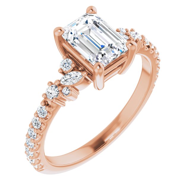 Emerald Engagement Ring