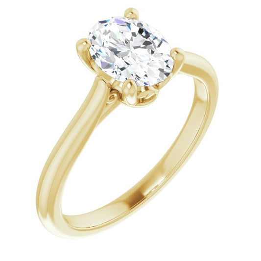 Oval Solitaire Engagement Ring