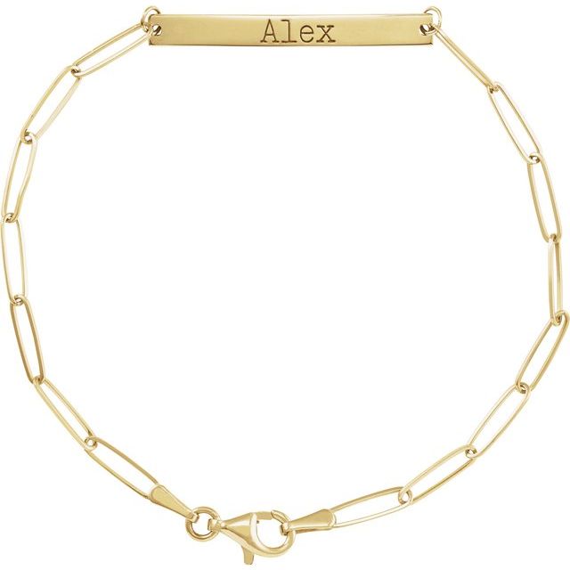 Engravable Skinny Bar Bracelet