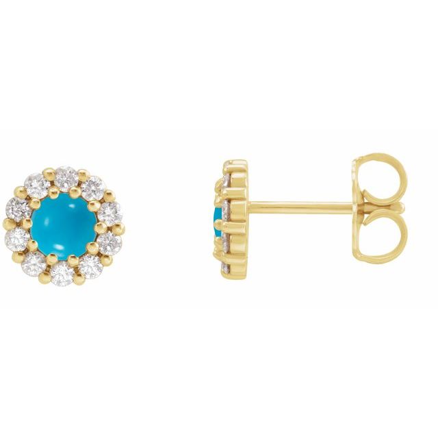 Rose-Cut Diamond Halo Earrings