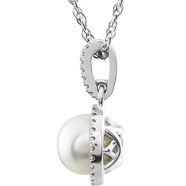 Halo Birthstone Necklace