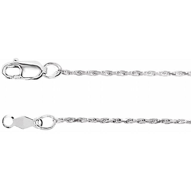 Diamond-Cut Rope Chain