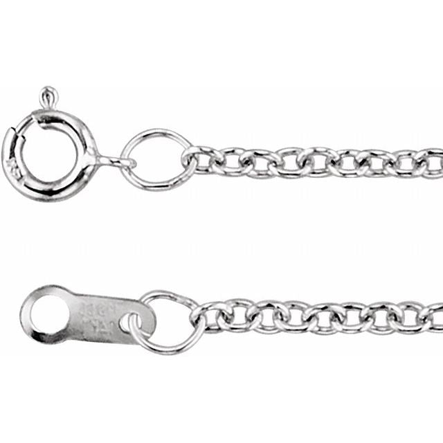 Round Solitaire Pendant Charm Necklace
