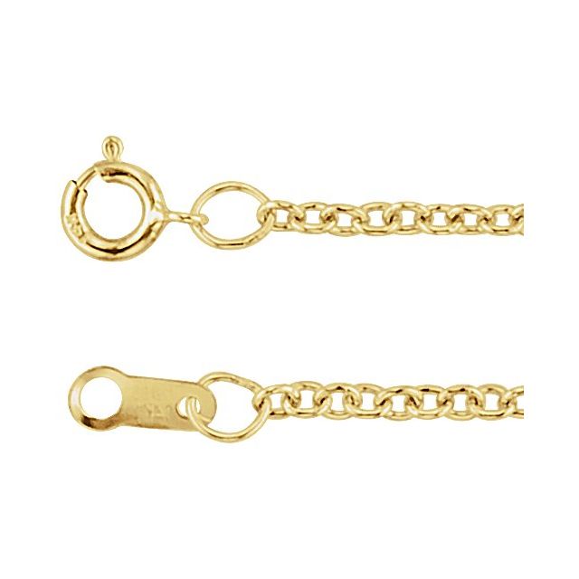 Round Solitaire Pendant Charm Necklace