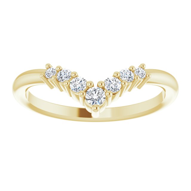 Graduated V-Shaped Ring