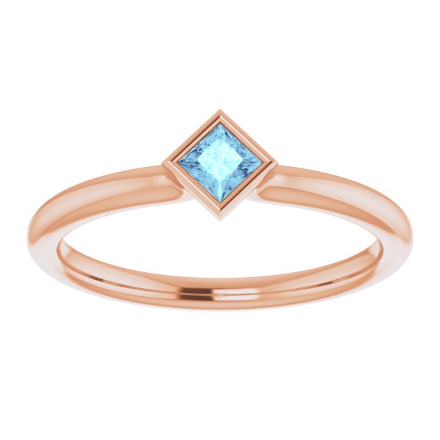 Stackable Bezel-Set Ring