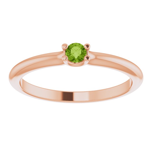 Stackable Dainty Gemstone Ring