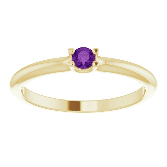 Stackable Dainty Gemstone Ring