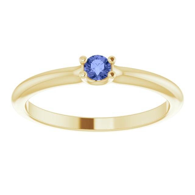 Stackable Dainty Gemstone Ring