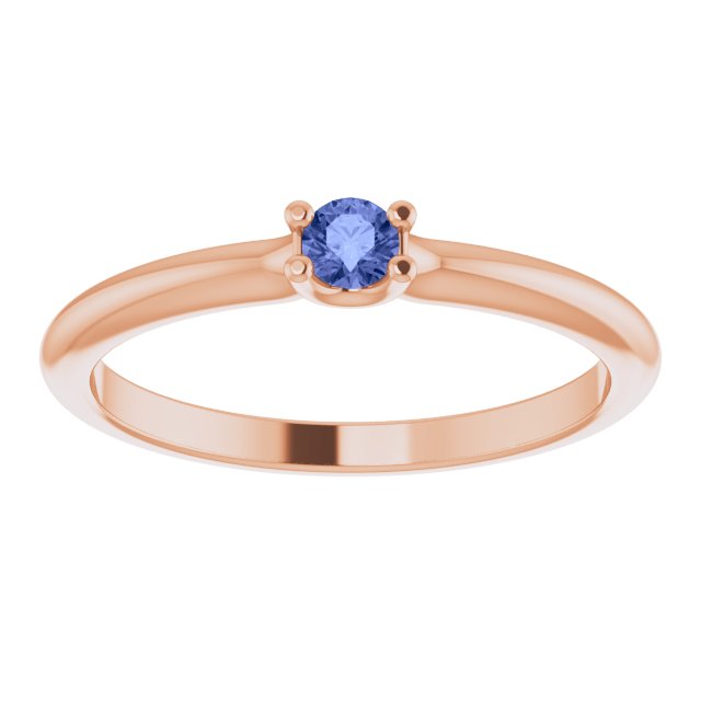 Stackable Dainty Gemstone Ring
