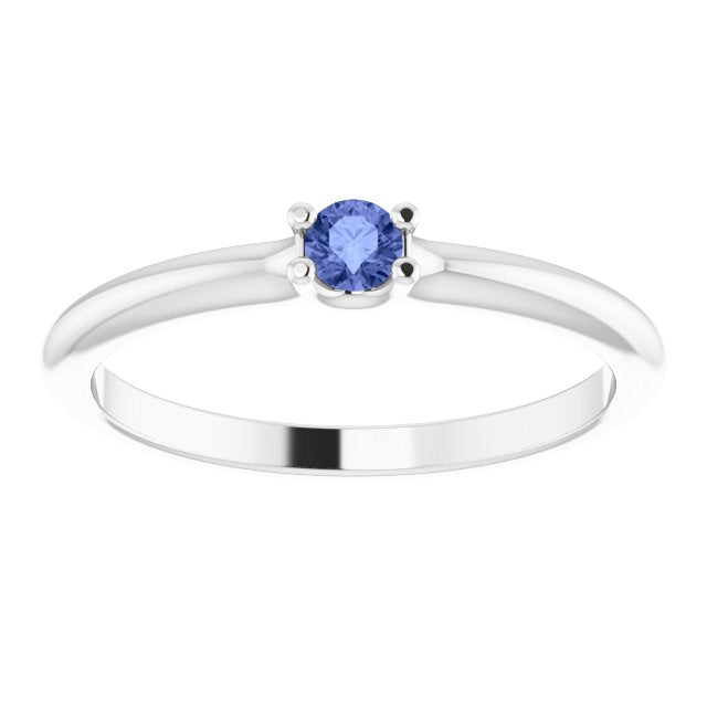 Stackable Dainty Gemstone Ring